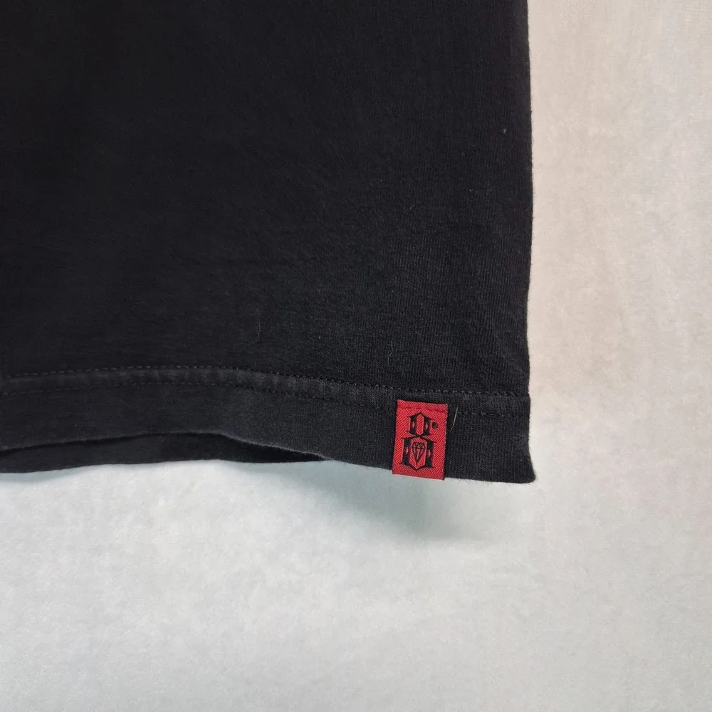 VINTAGE Rebel Eight Y2K Graphic Skull and Snake TShirt Size L‎ Black Goth Grunge